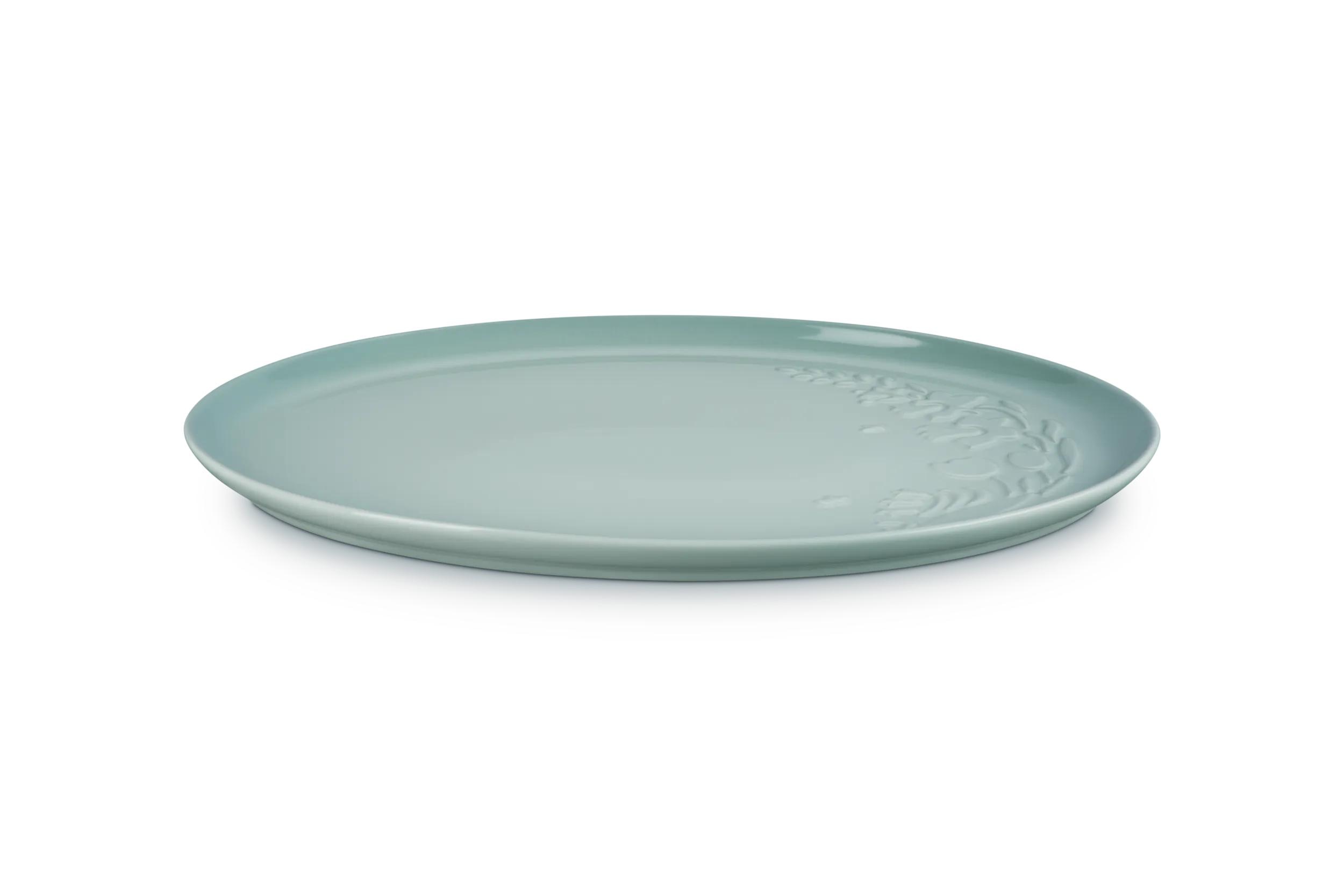 Imagen 4 de Bandeja ovalada Jardín Le Creuset - Verde claro 36 cm Verde claro