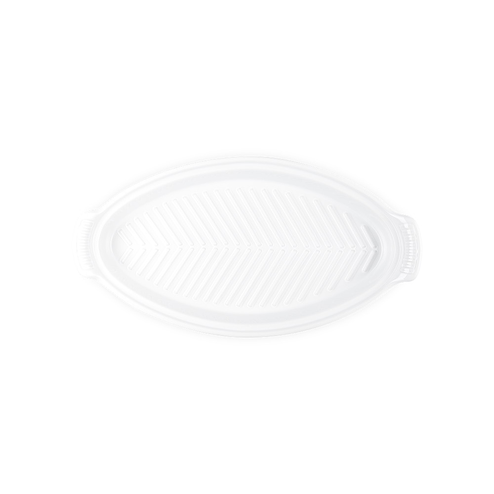 Imagen 5 de Bandeja ovalada Heritage con tapa para pescado Le Creuset - Blanco 34 cm Blanco