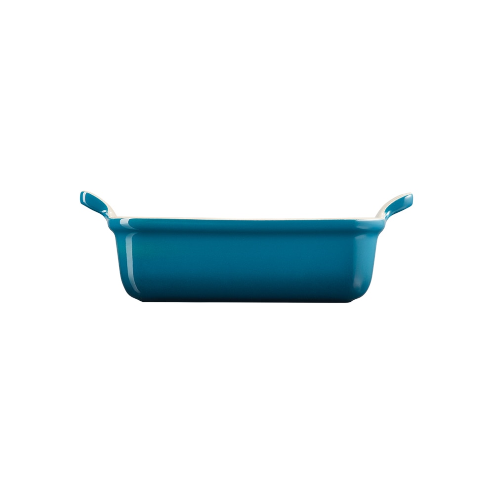 Bandeja rectangular Heritage de cerámica de gres Le Creuset - Turquesa 19 cm Turquesa-2