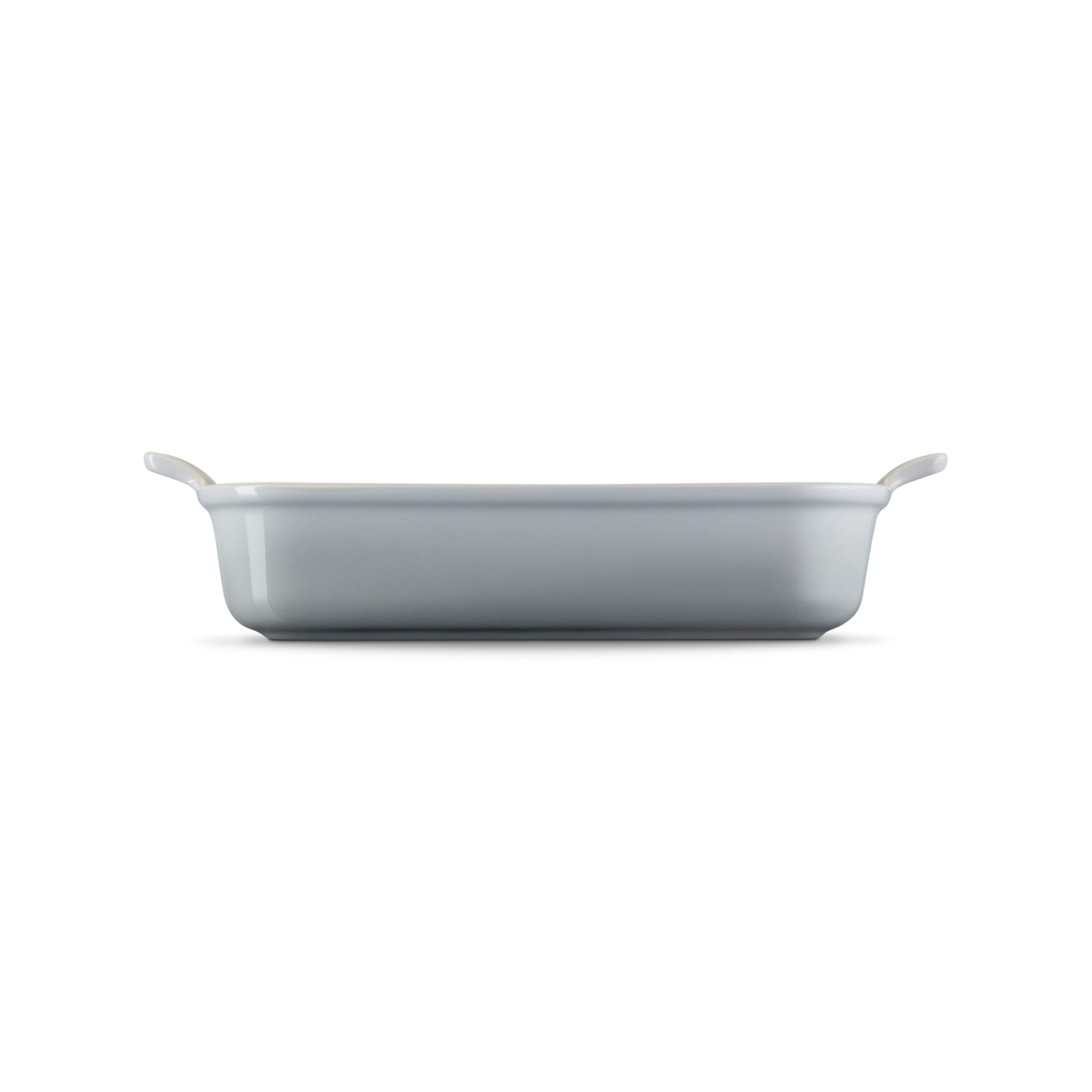 Bandeja rectangular Heritage de cerámica de gres Le Creuset - Gris claro 32 cm Gris claro-3
