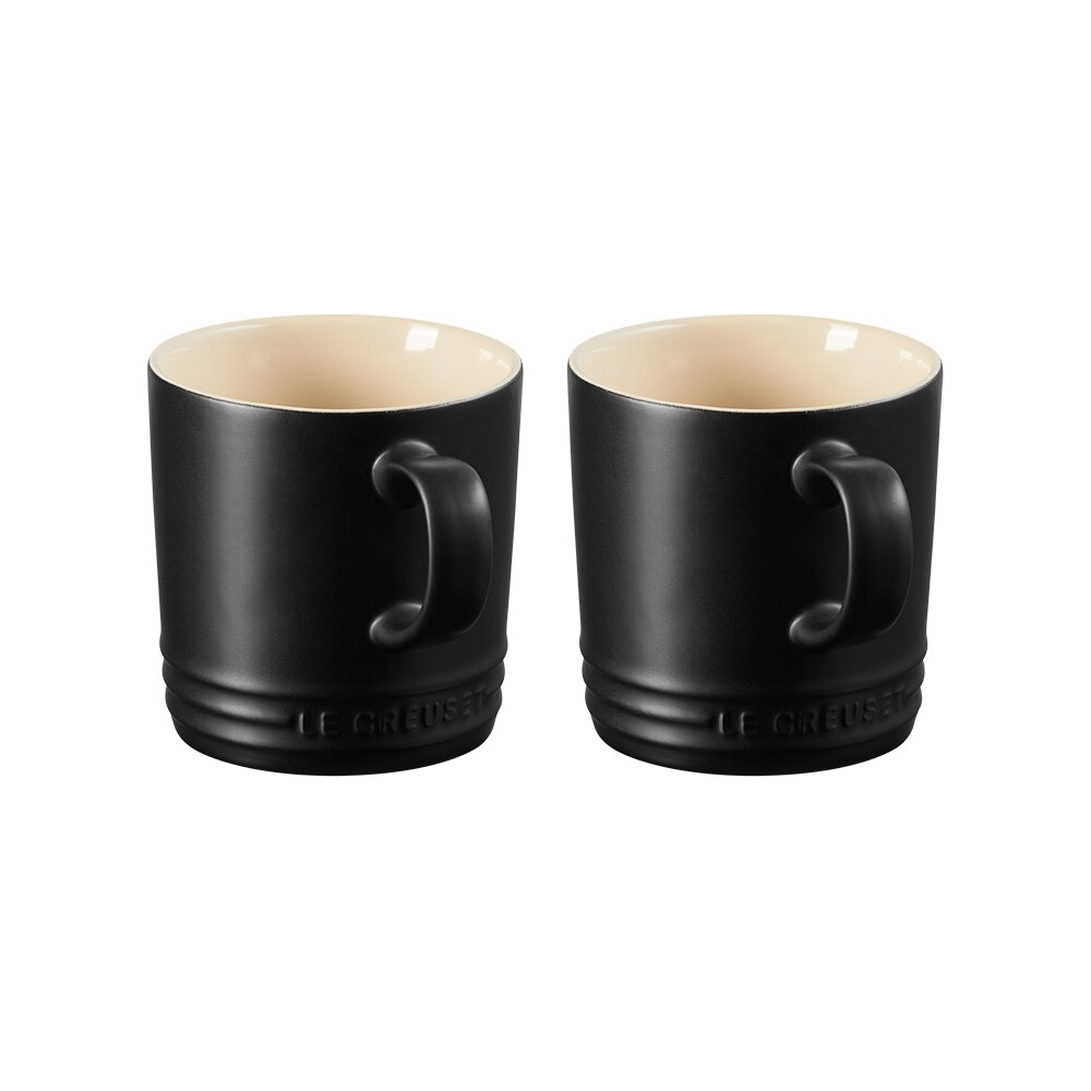 Imagen 2 de Set de 2 tazas London Le Creuset - Negro mate 350ml Negro mate