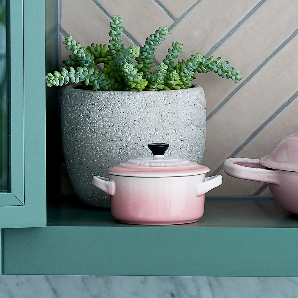 Mini cocotte cerámica de gres Le Creuset - Rosa palo Rosa palo-3