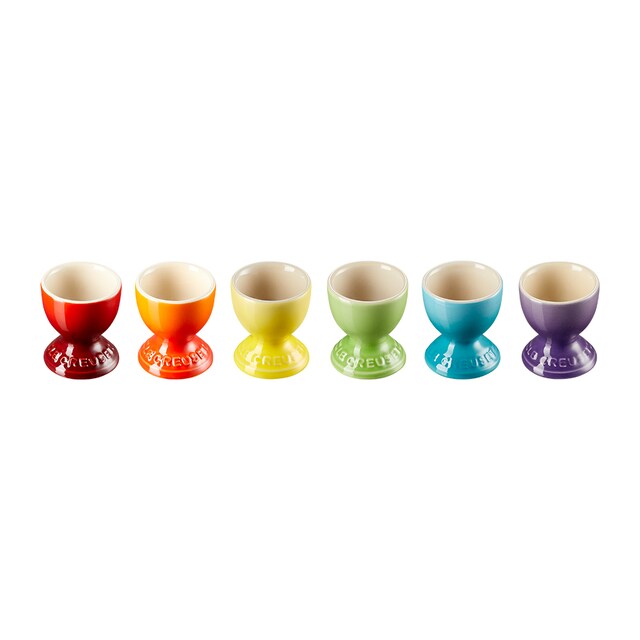 Imagen 0 de Set de 6 hueveras de cerámica de gres Arcoíris Le Creuset