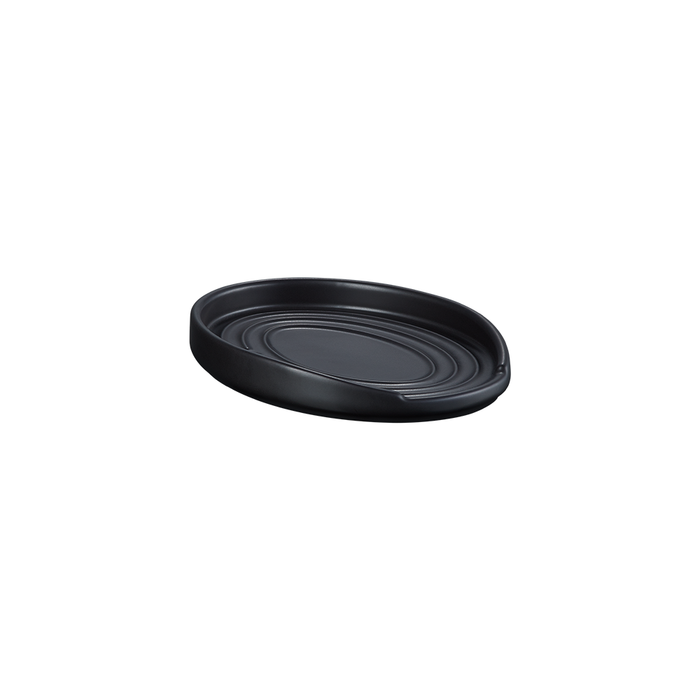 Imagen 5 de Reposa cuchara ovalada Le Creuset - Negro mate Negro mate
