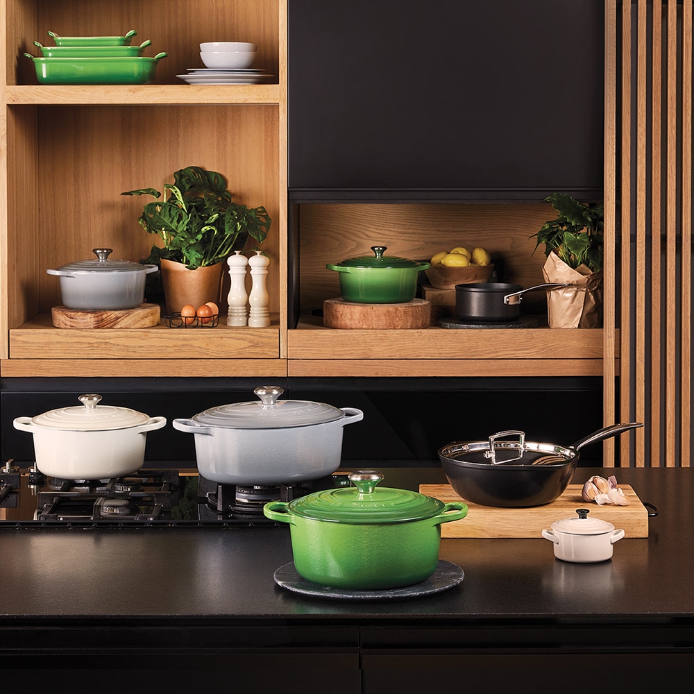 Bandeja rectangular Heritage de cerámica de gres Le Creuset - Verde 19 cm Verde-3
