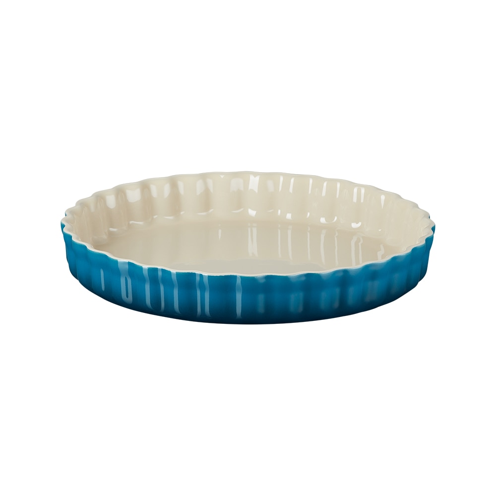 Molde tarta de cerámica de gres Le Creuset - Turquesa 28 cm Turquesa-1