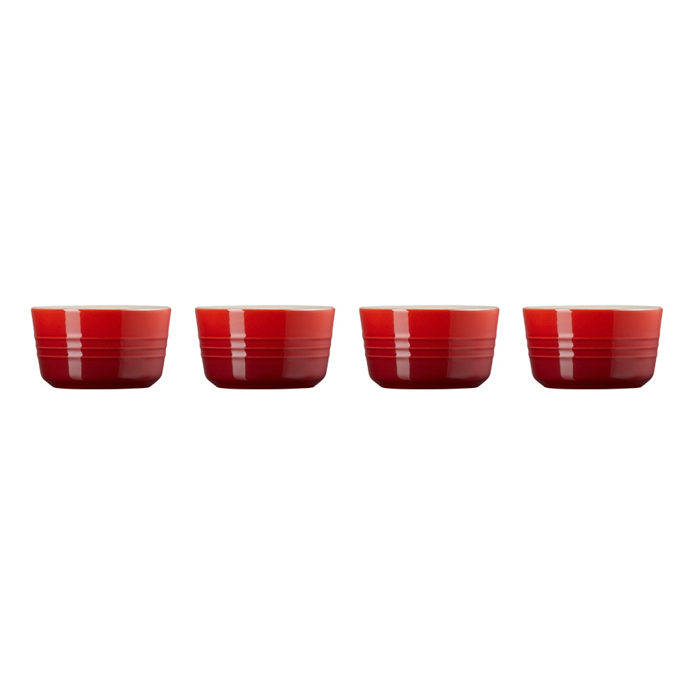 Set de 4 mini ramekines de cerámica de gres Le Creuset - Cereza Cereza-1
