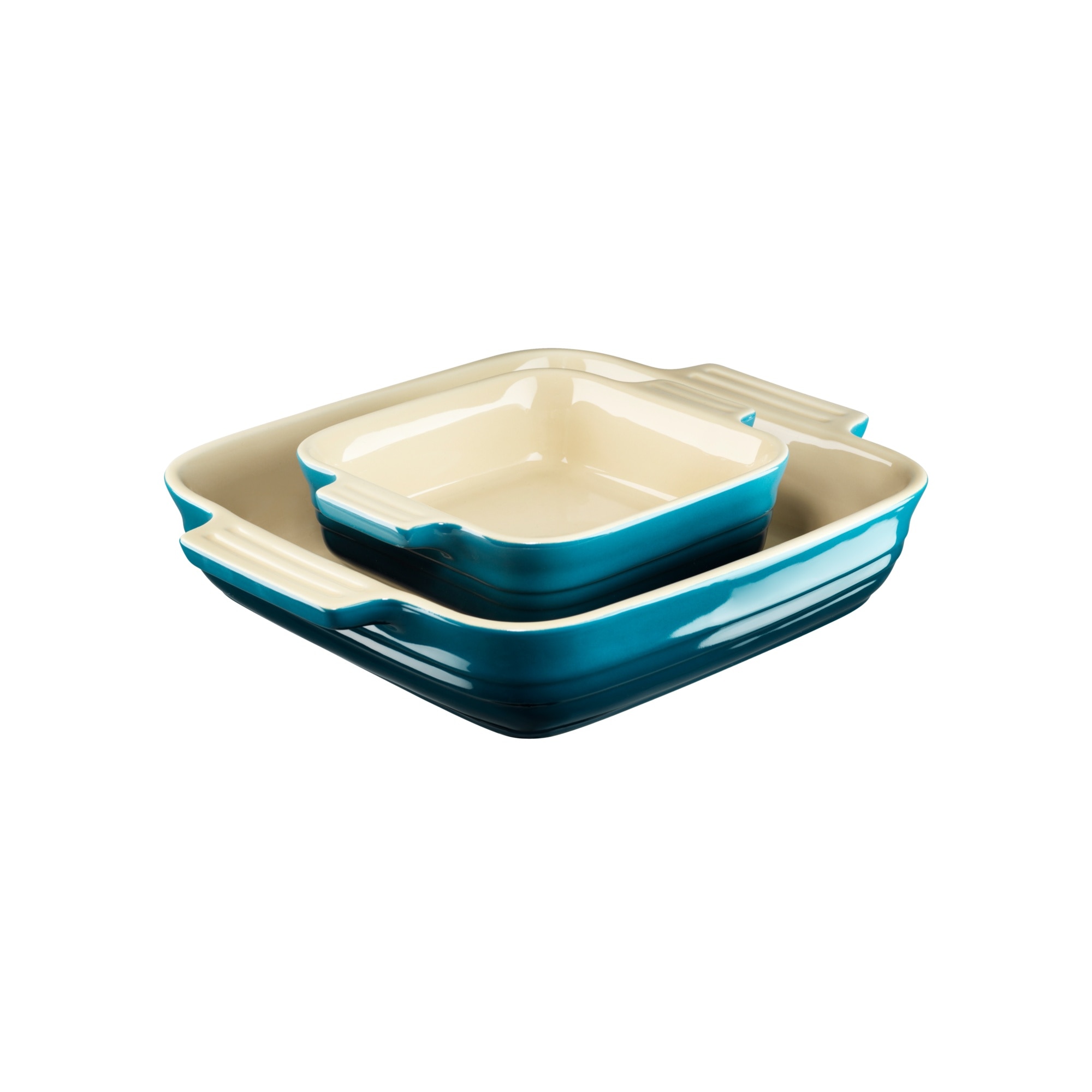 Imagen 0 de Set de 2 bandejas cuadradas de horno Le Creuset Azul