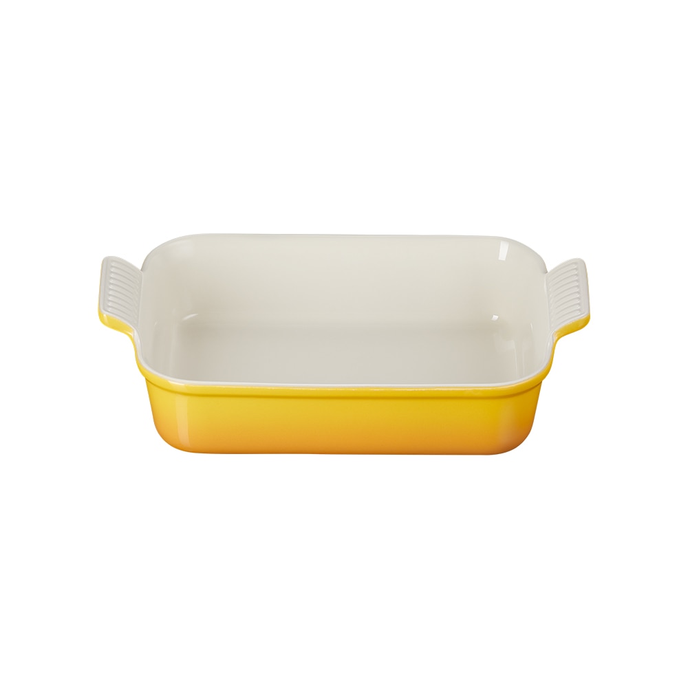 Bandeja rectangular Heritage de cerámica de gres Le Creuset - Mostaza 19 cm Mostaza-1