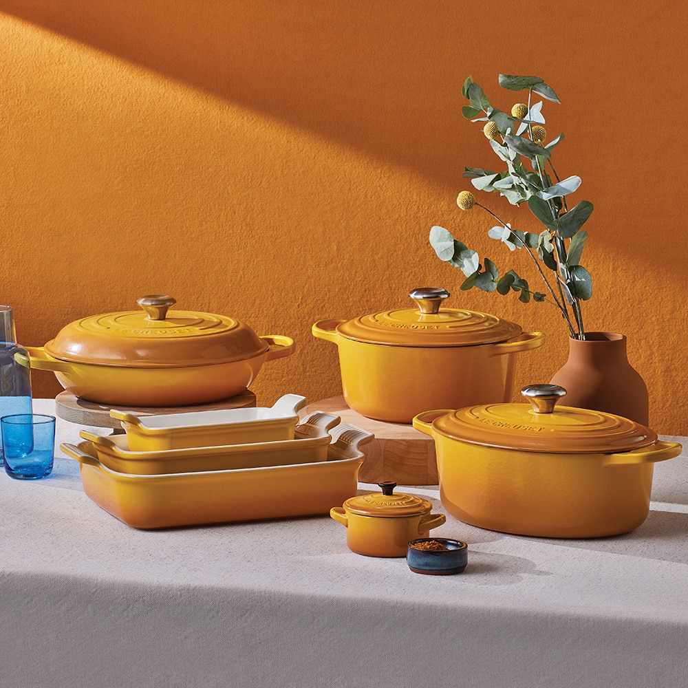 Bandeja rectangular Heritage de cerámica de gres Le Creuset - Mostaza 19 cm Mostaza-3