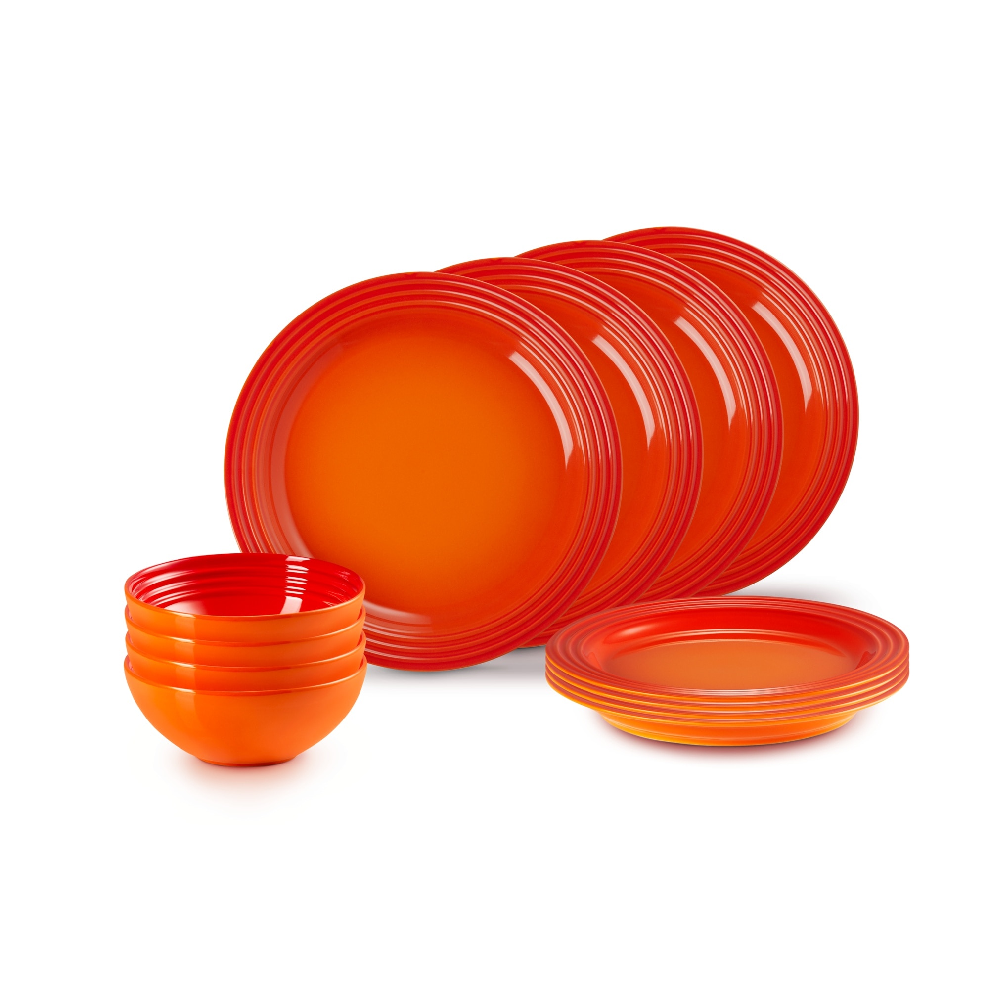 Imagen 0 de Set de 12 piezas servicio de mesa Vancouver Le Creuset Volcánico