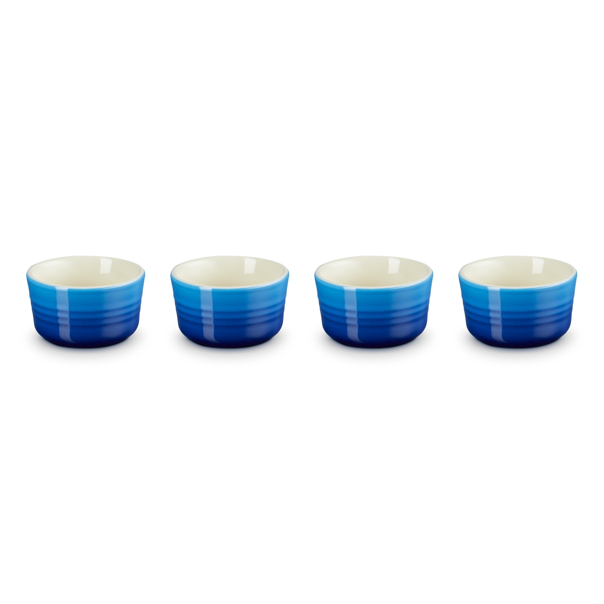Imagen 0 de Set de 4 mini ramekines de cerámica de gres Le Creuset Azulón