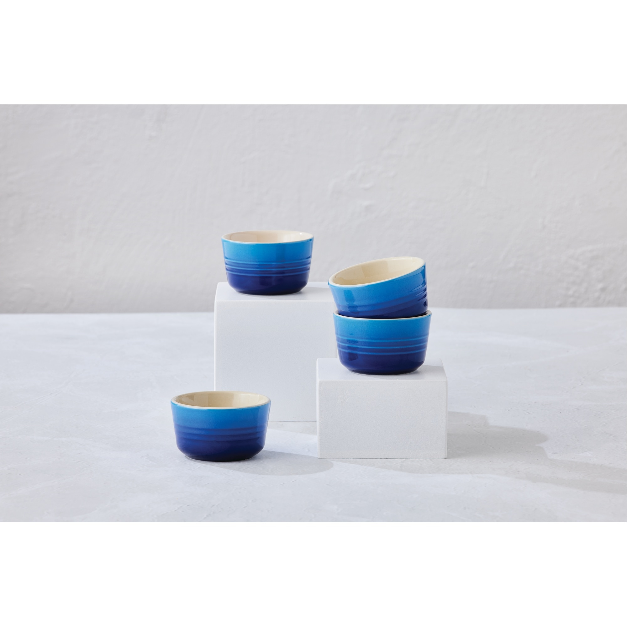 Set de 4 mini ramekines de cerámica de gres Le Creuset - Azulón Azulón-4