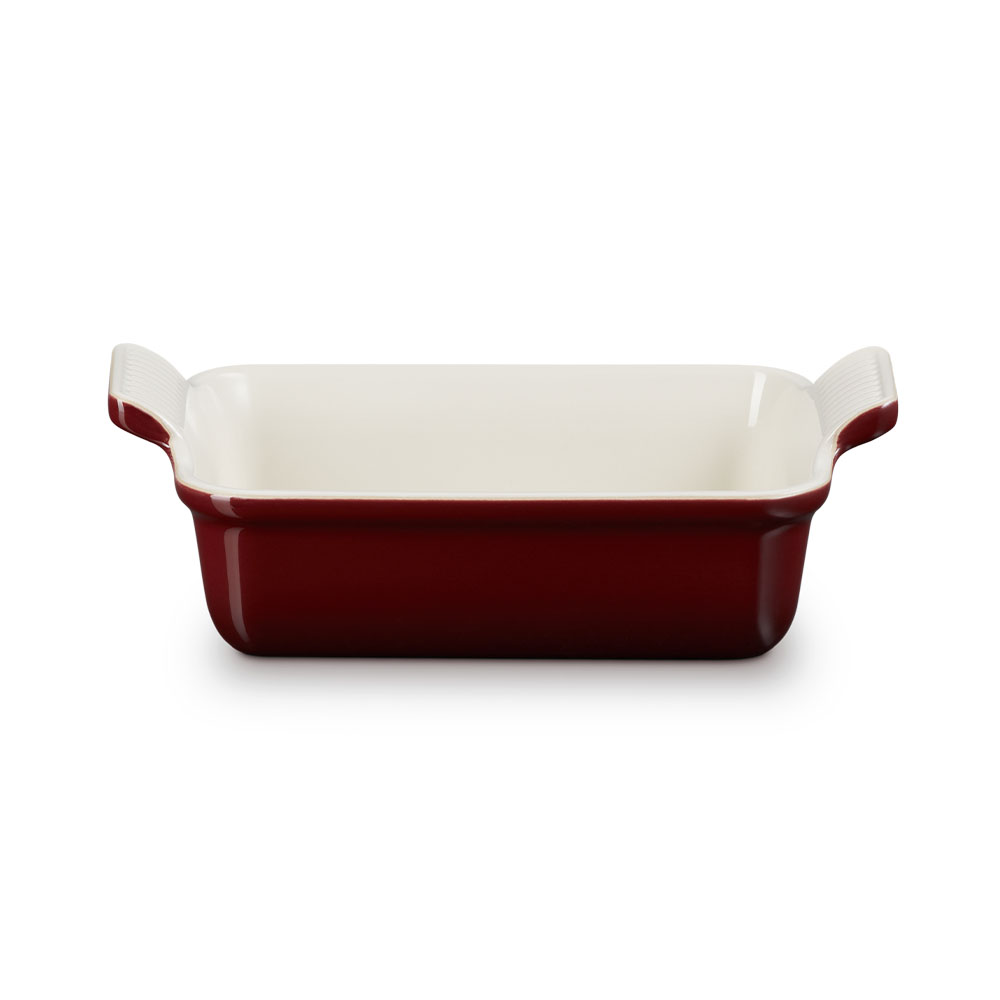 Bandeja rectangular Heritage de cerámica de gres Le Creuset - Marrón 19 cm Marrón-1