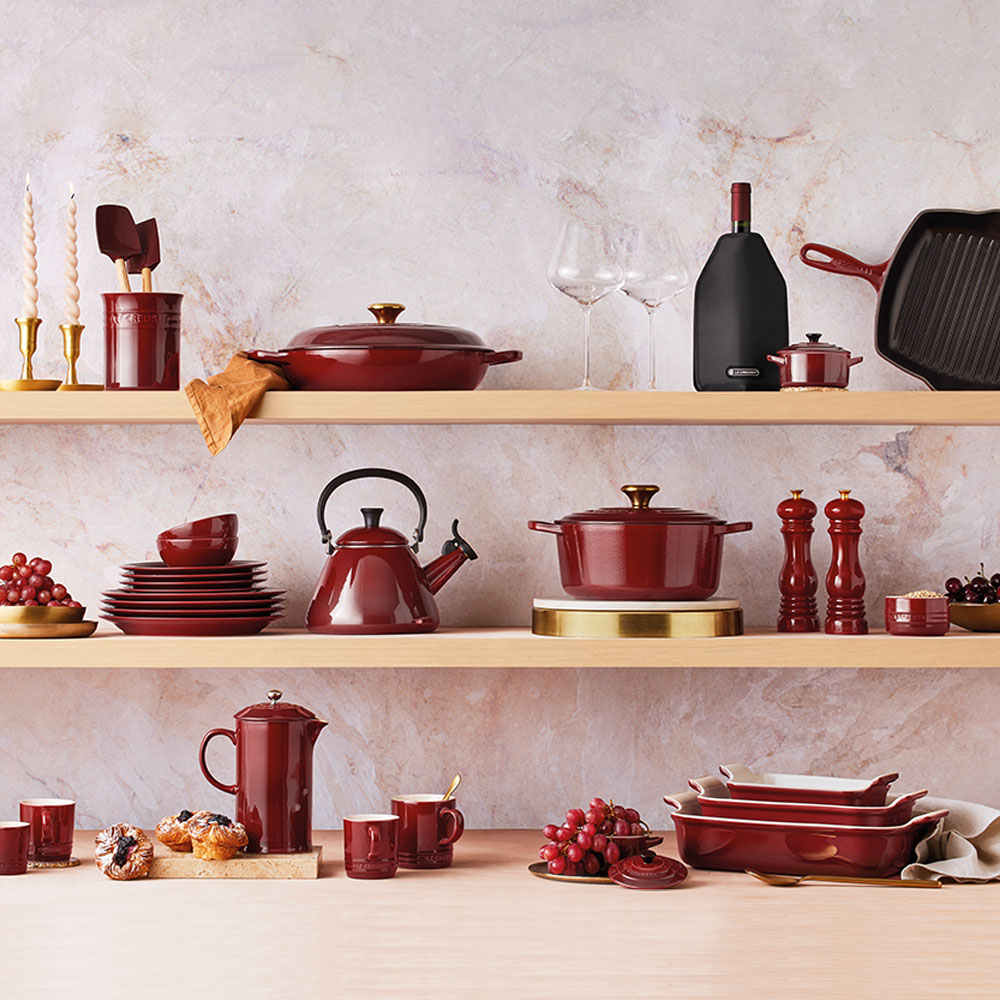 Bandeja rectangular Heritage de cerámica de gres Le Creuset - Marrón 19 cm Marrón-4
