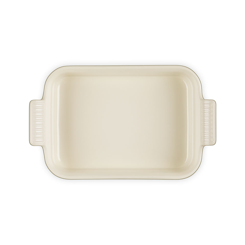 Bandeja rectangular Heritage de cerámica de gres Le Creuset - Salmón 26 cm Verde oscuro-6