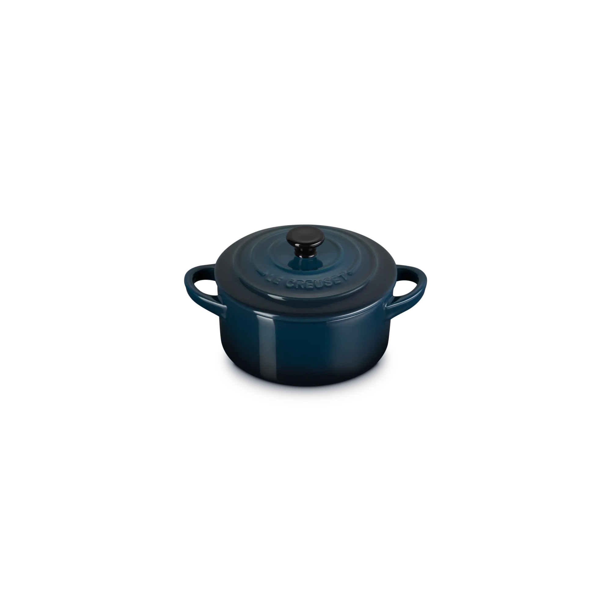 Mini cocotte cerámica de gres Le Creuset - Azul oscuro Azul oscuro-2