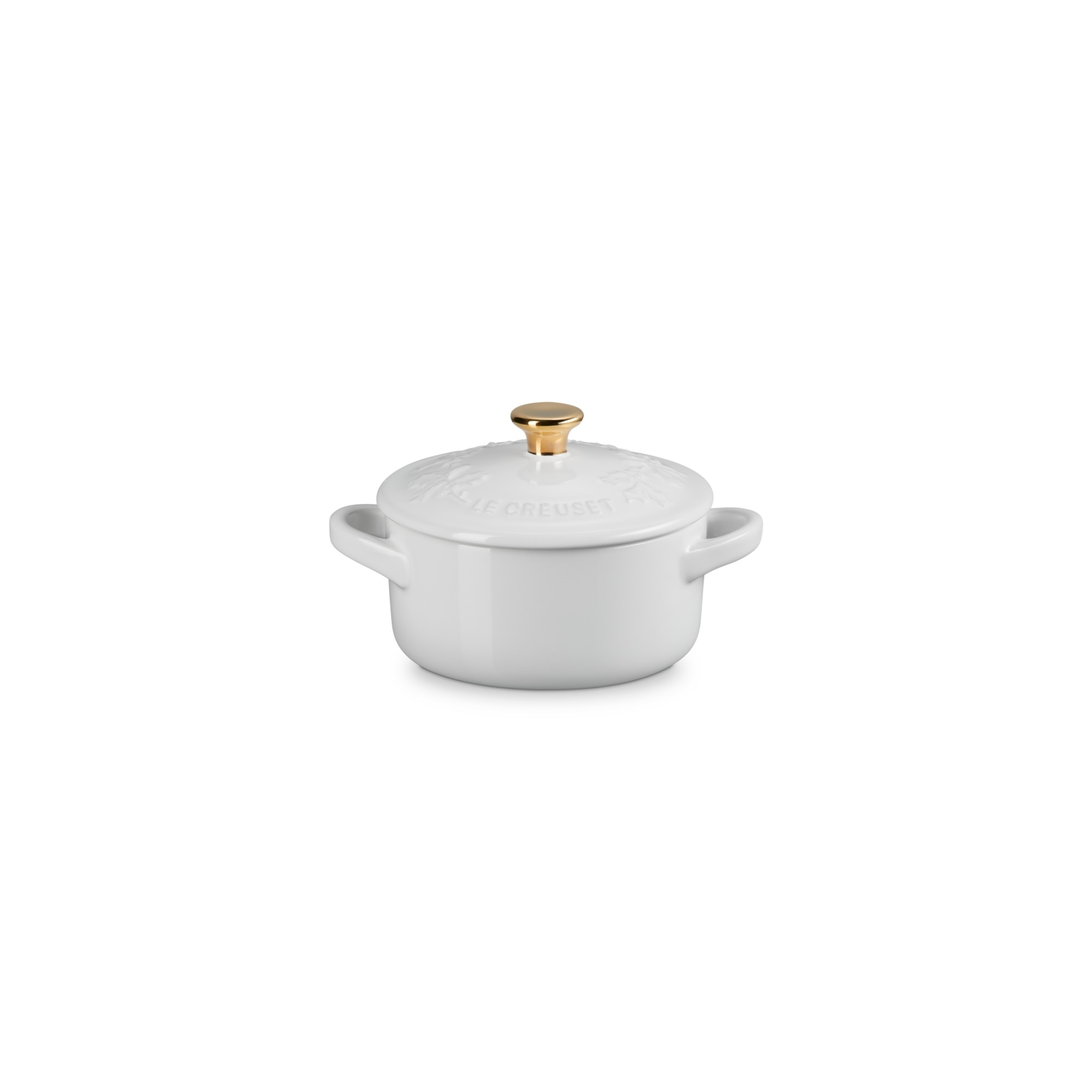 Mini cocotte Holly cerámica de gres Le Creuset - Blanco Blanco-1