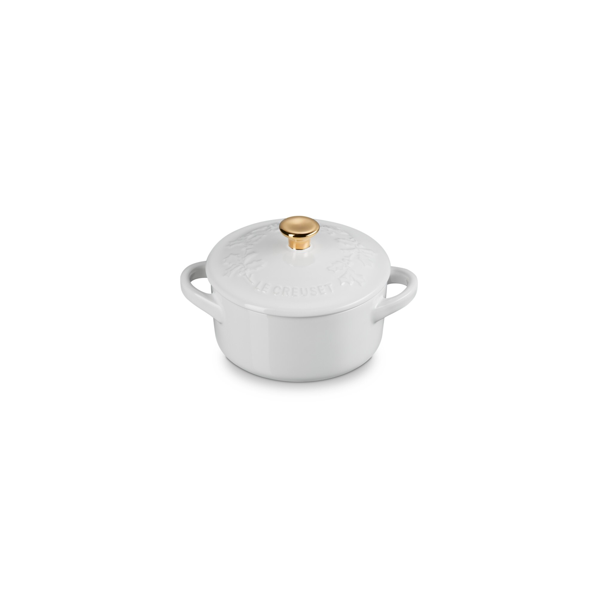 Mini cocotte Holly cerámica de gres Le Creuset - Blanco Blanco-2