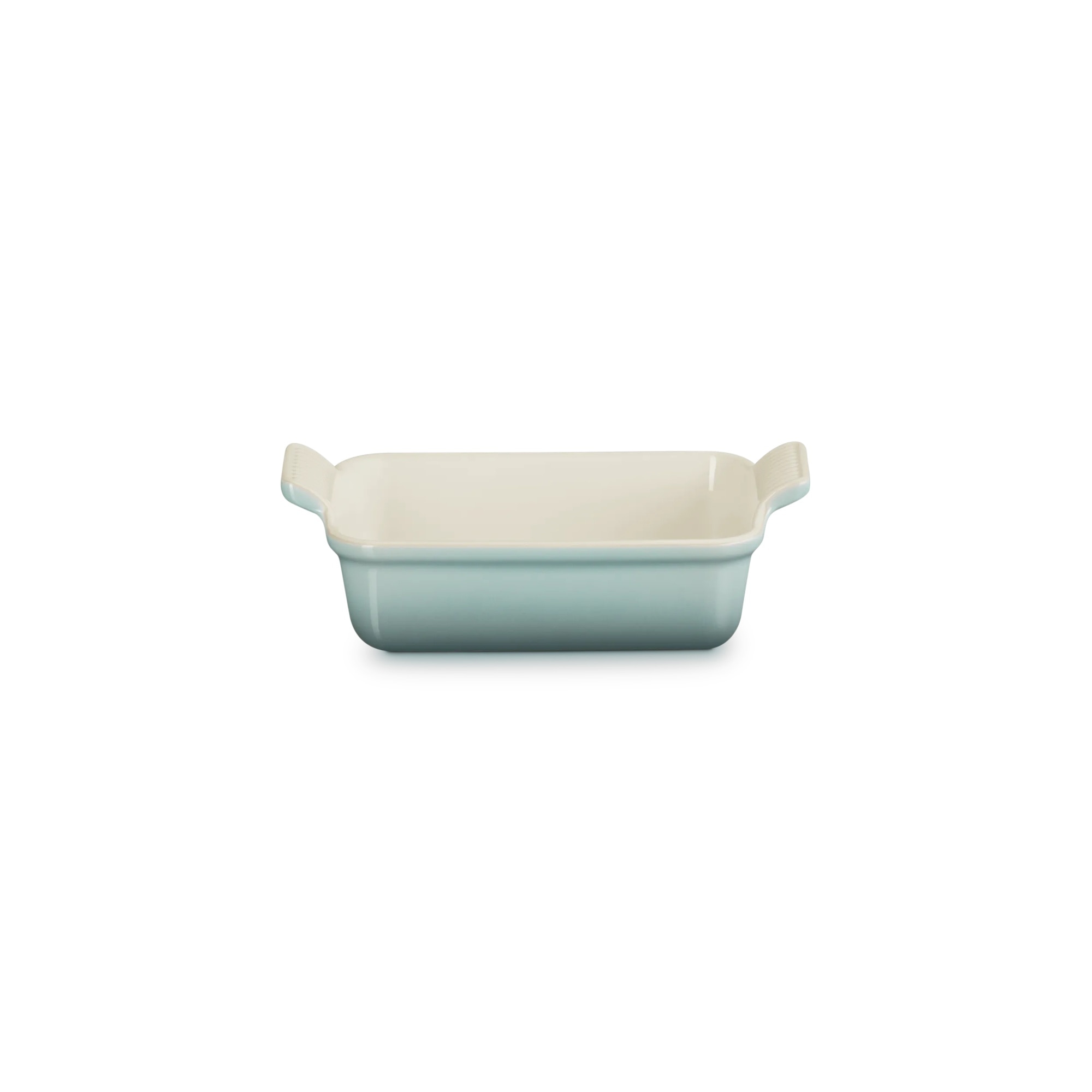 Bandeja rectangular Heritage de cerámica de gres Le Creuset - Verde claro 19 cm Verde claro-1