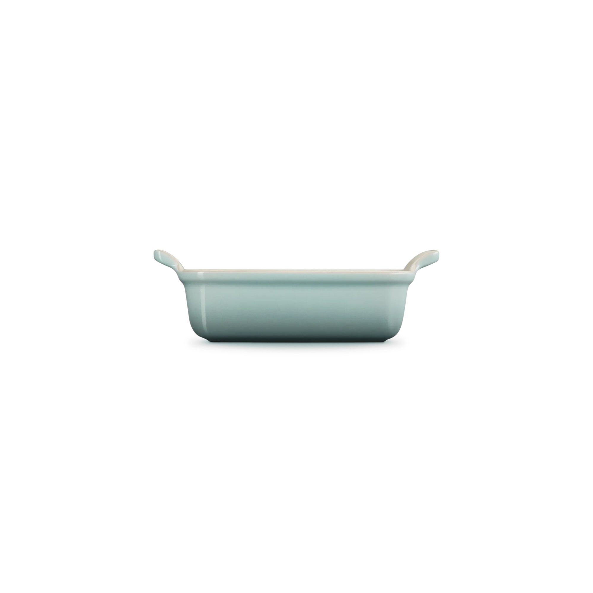 Bandeja rectangular Heritage de cerámica de gres Le Creuset - Verde claro 19 cm Verde claro-4