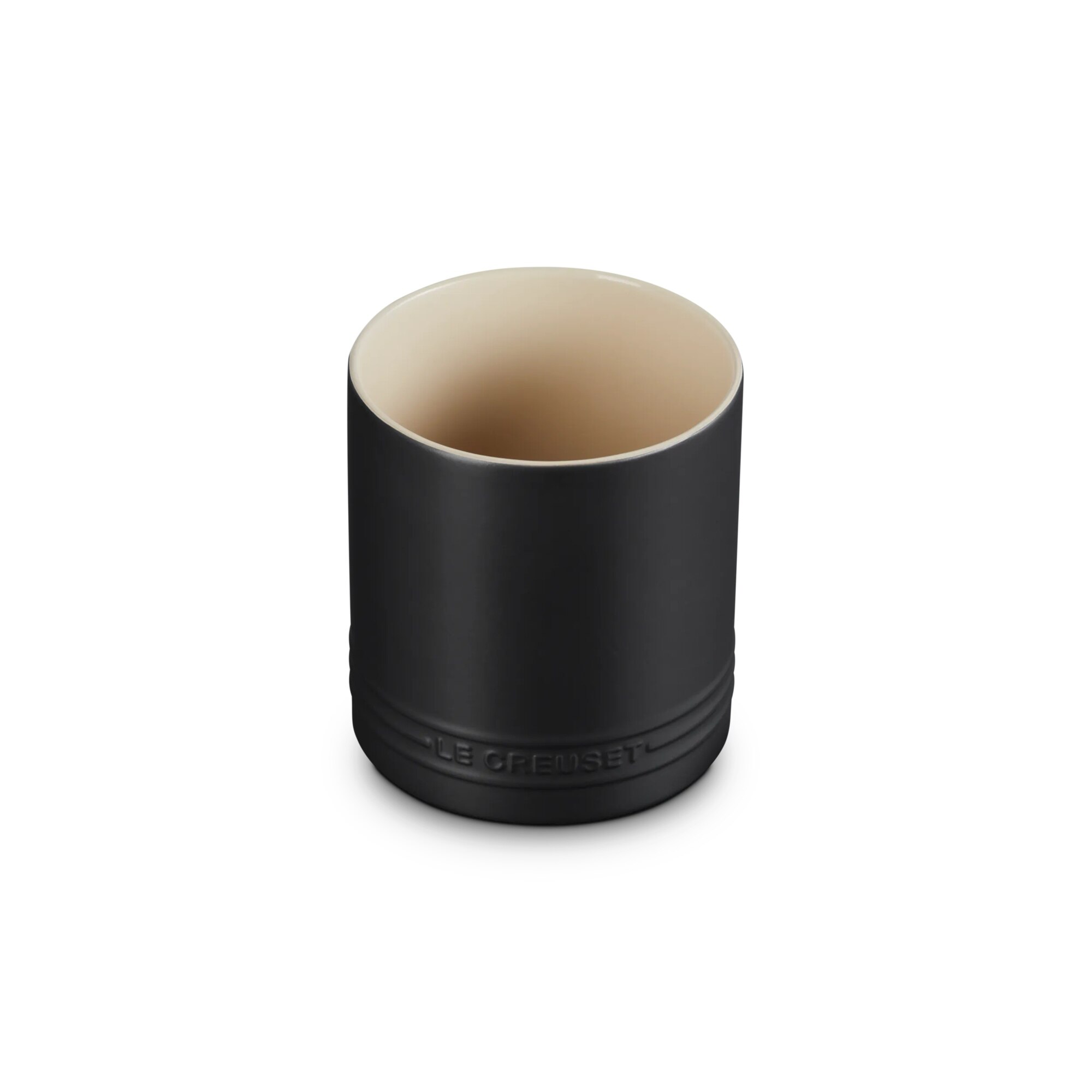 Bote para espátulas de cerámica de gres Le Creuset - Negro mate Negro mate-2
