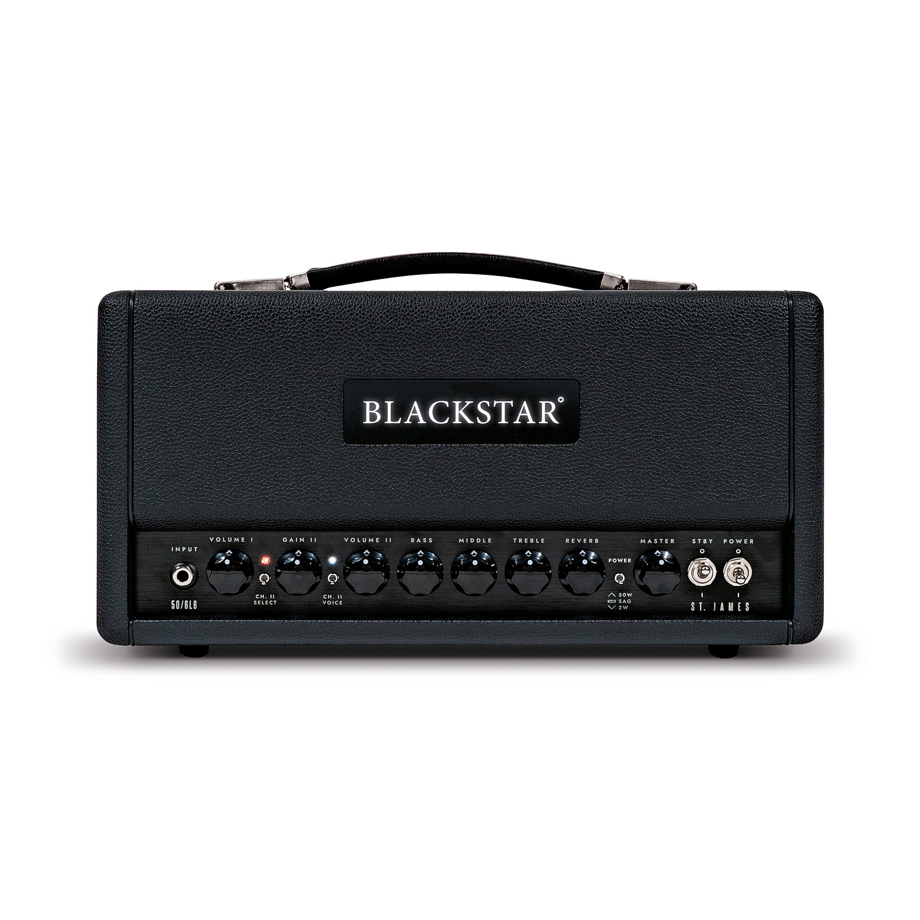 Imagen 0 de Amplificador cabezal a válvulas Blackstar St. James 50 6L6H - Black Negro