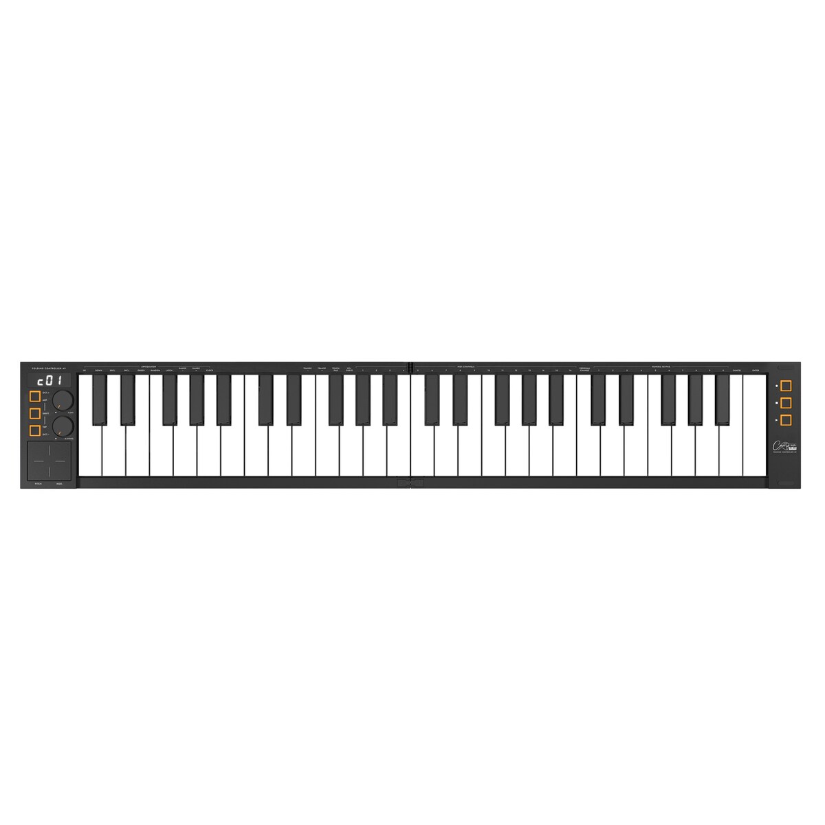 Teclado Controlador (sin sonidos) Carry On Midi Controller 49 Negro-1