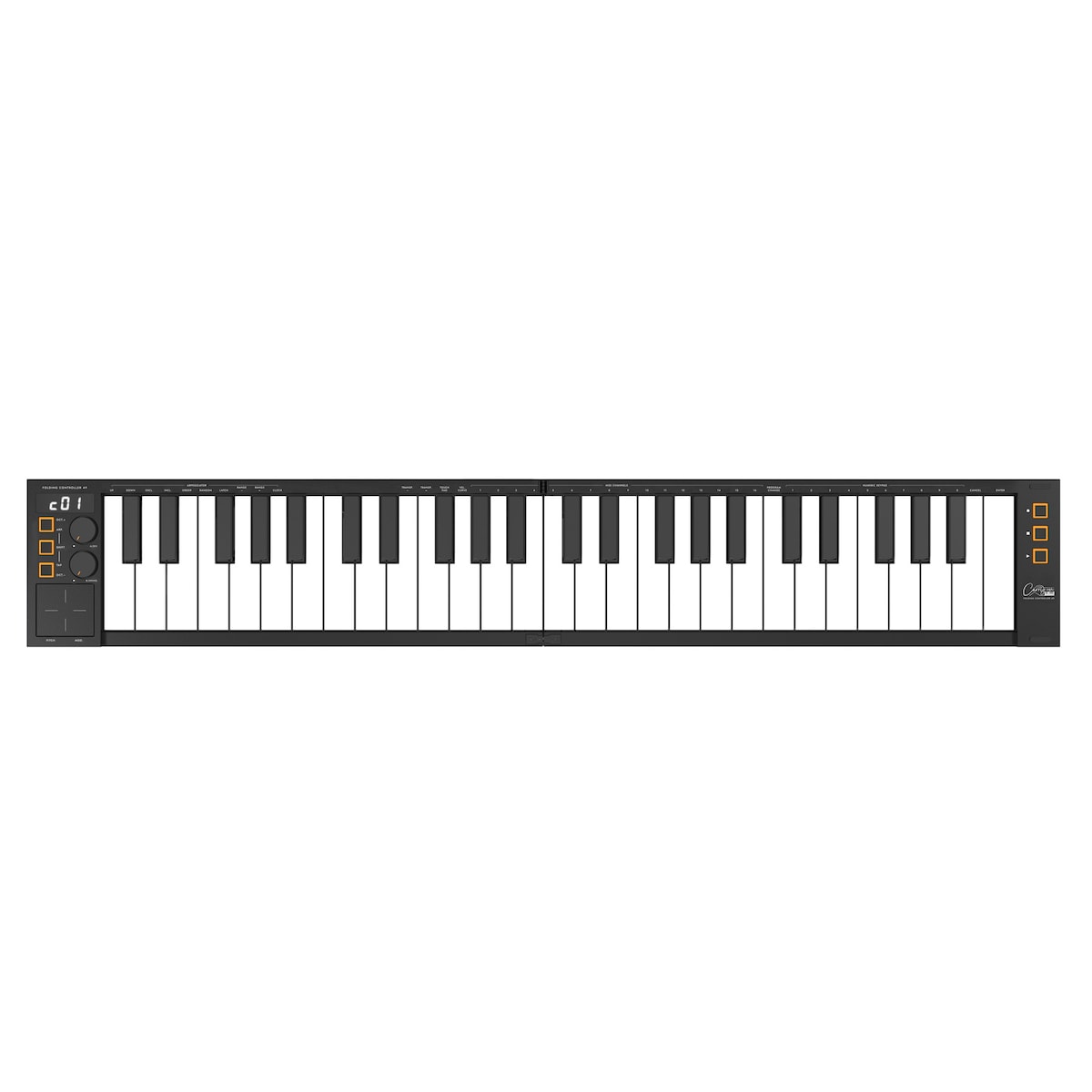 Teclado Controlador (sin sonidos) Carry On Midi Controller 49 Negro-1