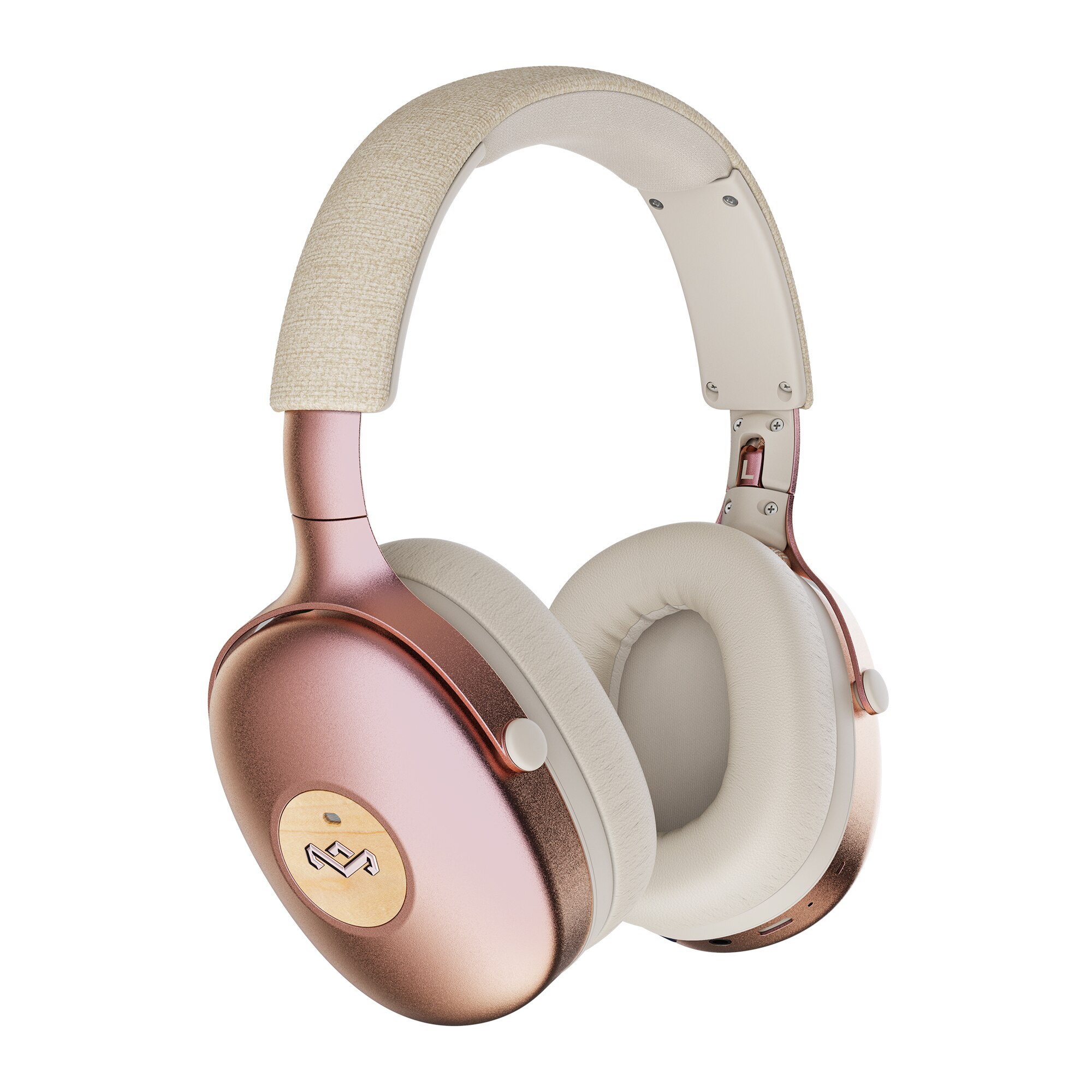 Auricular de diadema de The House of Marley Positive Vibration XL ANC cancelacion de sonido - Rosa Rosa-3