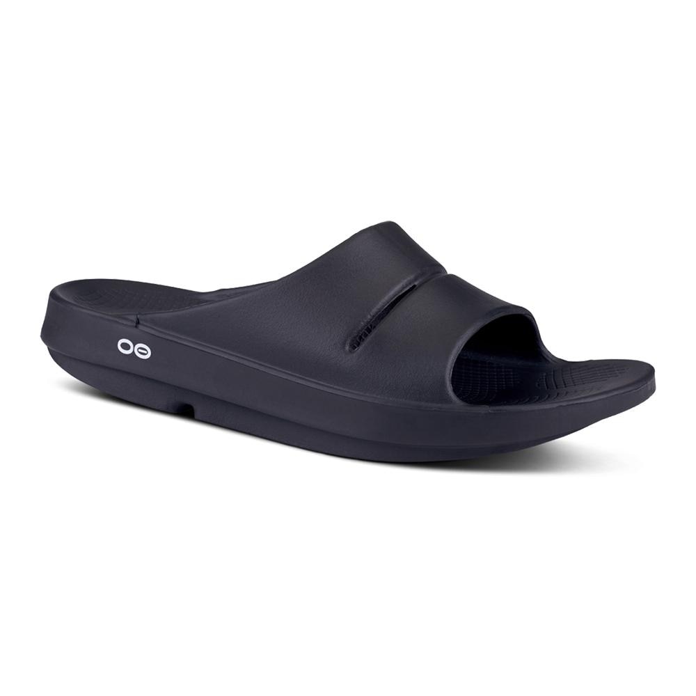 Sandalias de recuperación unisex Ooahh Oofos - Negro Negro-2