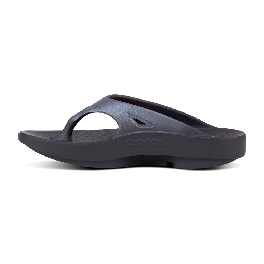 Sandalias de recuperación unisex Ooriginal Sport Oofos - Negro / Gris Negro / Gris-4