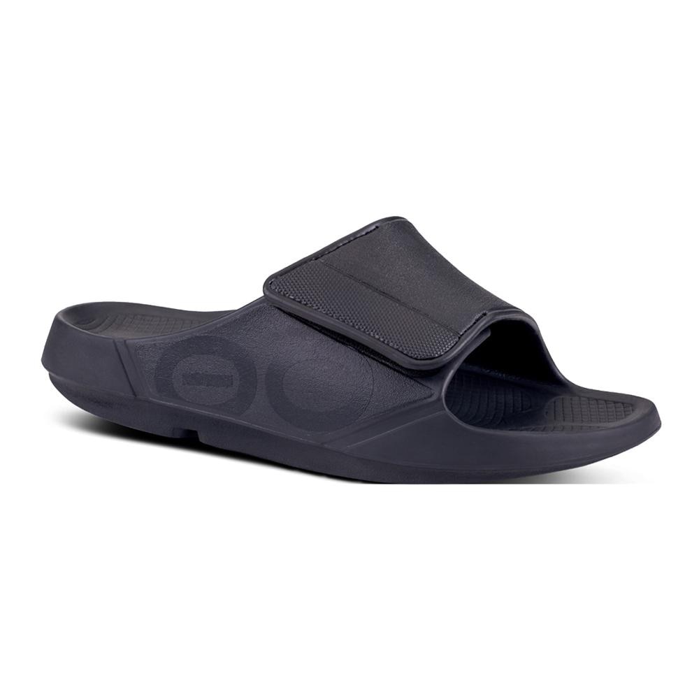 Sandalias unisex Recovery Ooahh Sport Oofos - Negro Negro-2