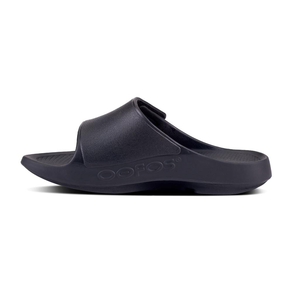 Sandalias unisex Recovery Ooahh Sport Oofos - Negro Negro-4