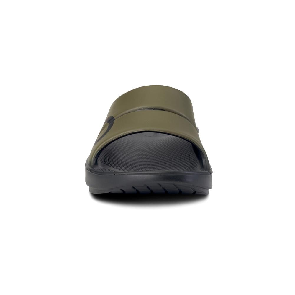 Sandalia de recuperación unisex Ooahh Sport Oofos - Negro / Verde Negro / Verde-3