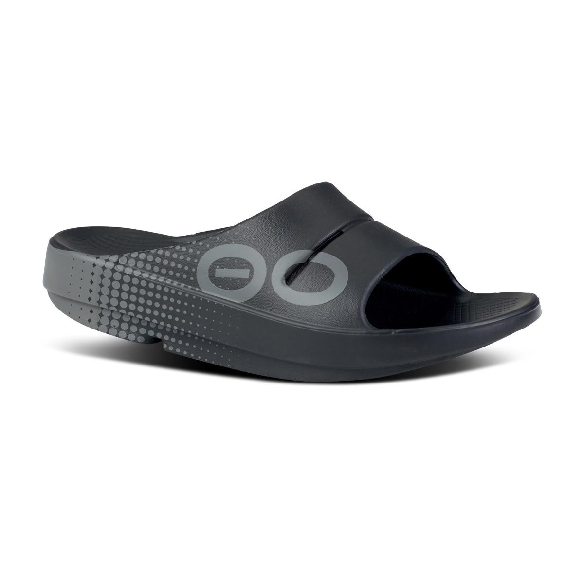 Sandalias unisex Ooahh Sport Oofos - Negro Negro-2