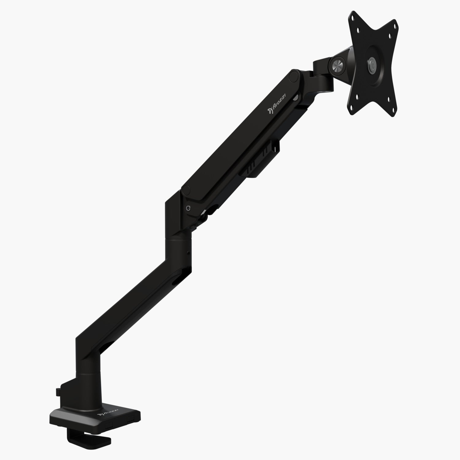 Soporte de escritorio para monitor con resorte de gas Arozzi Alzare NEO-BK - Negro Negro-3