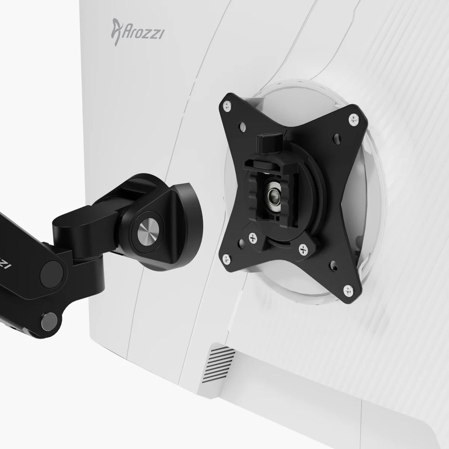 Soporte de escritorio para monitor con resorte de gas Arozzi Alzare NEO-BK - Negro Negro-5