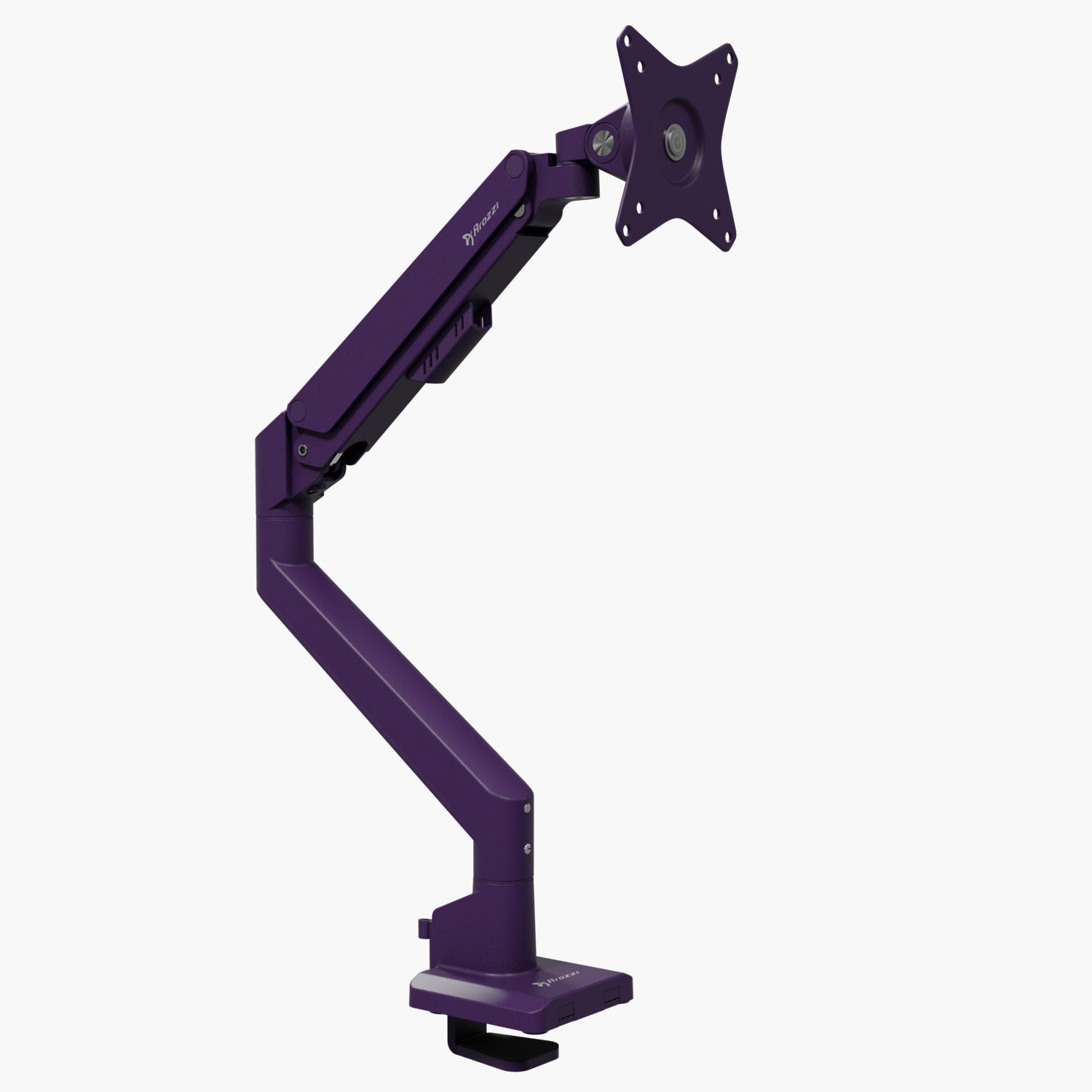 Imagen 2 de Soporte de escritorio para monitor con resorte de gas Arozzi Alzare NEO-PP - Morado Morado