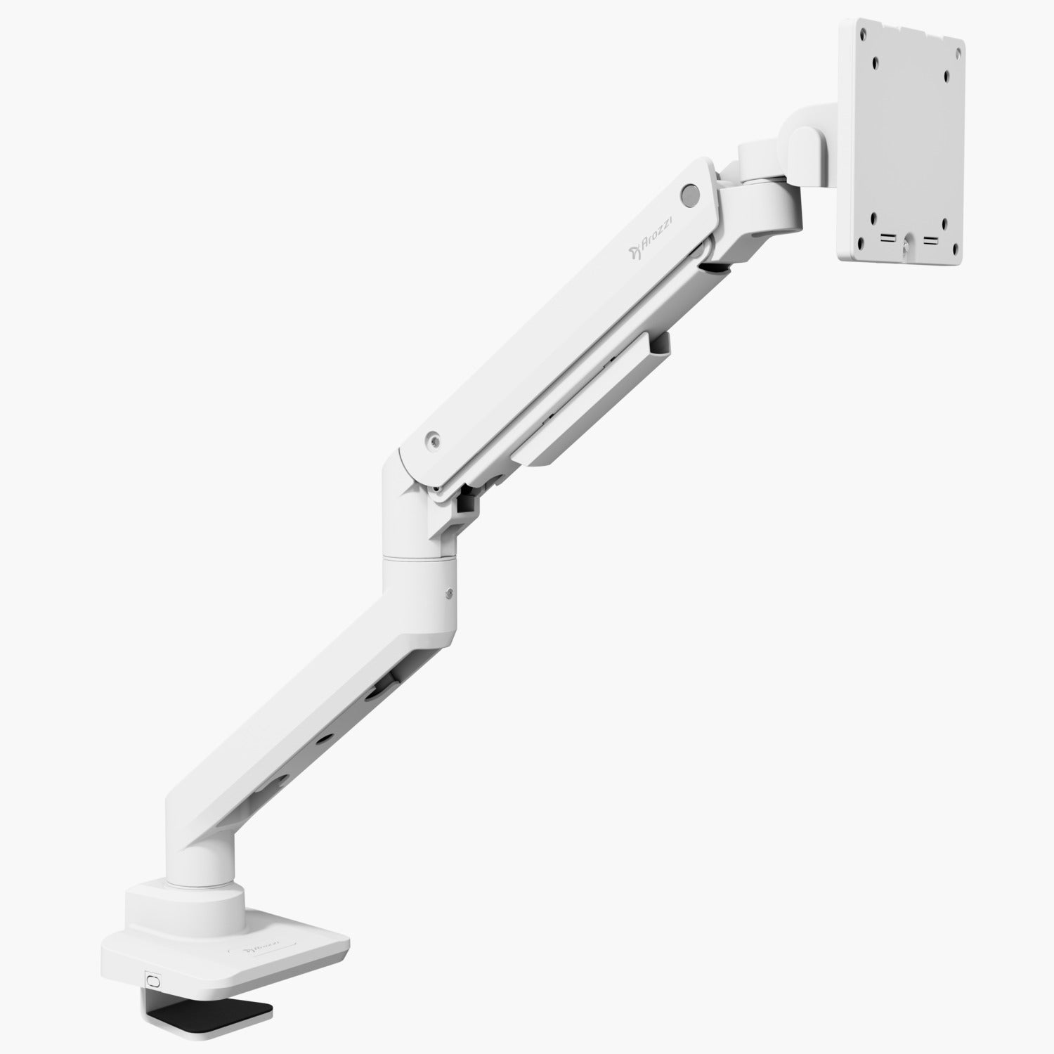 Imagen 3 de Soporte de escritorio para monitor con resorte de gas Arozzi Alzare NEO-PRO-WT - Blanco Blanco