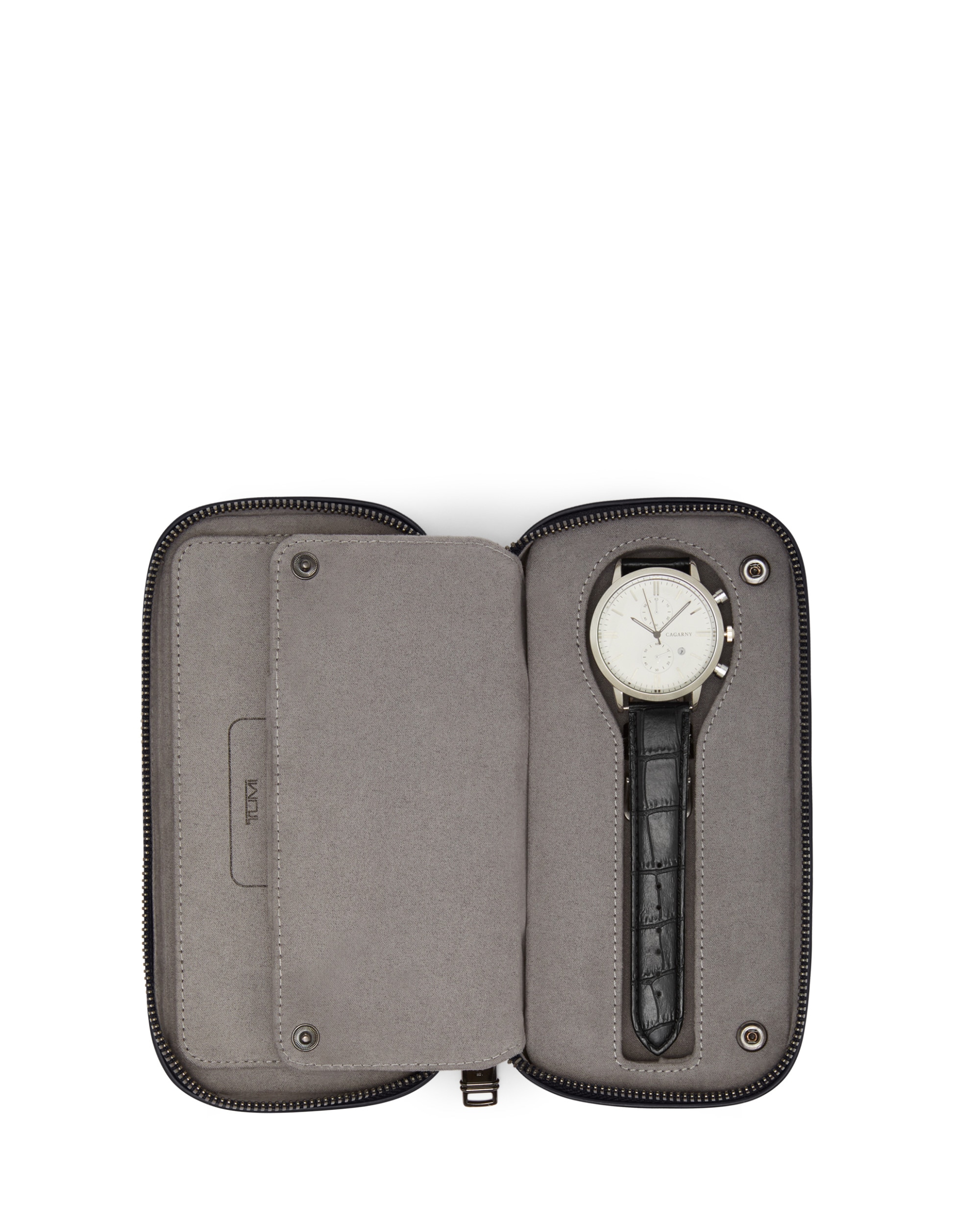 Funda para reloj Nassau de piel - Tumi - Negro Negro-4