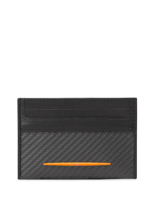 Imagen 0 de Tarjetero de hombre Tumi McLaren de fibra de carbono en carbono y papaya