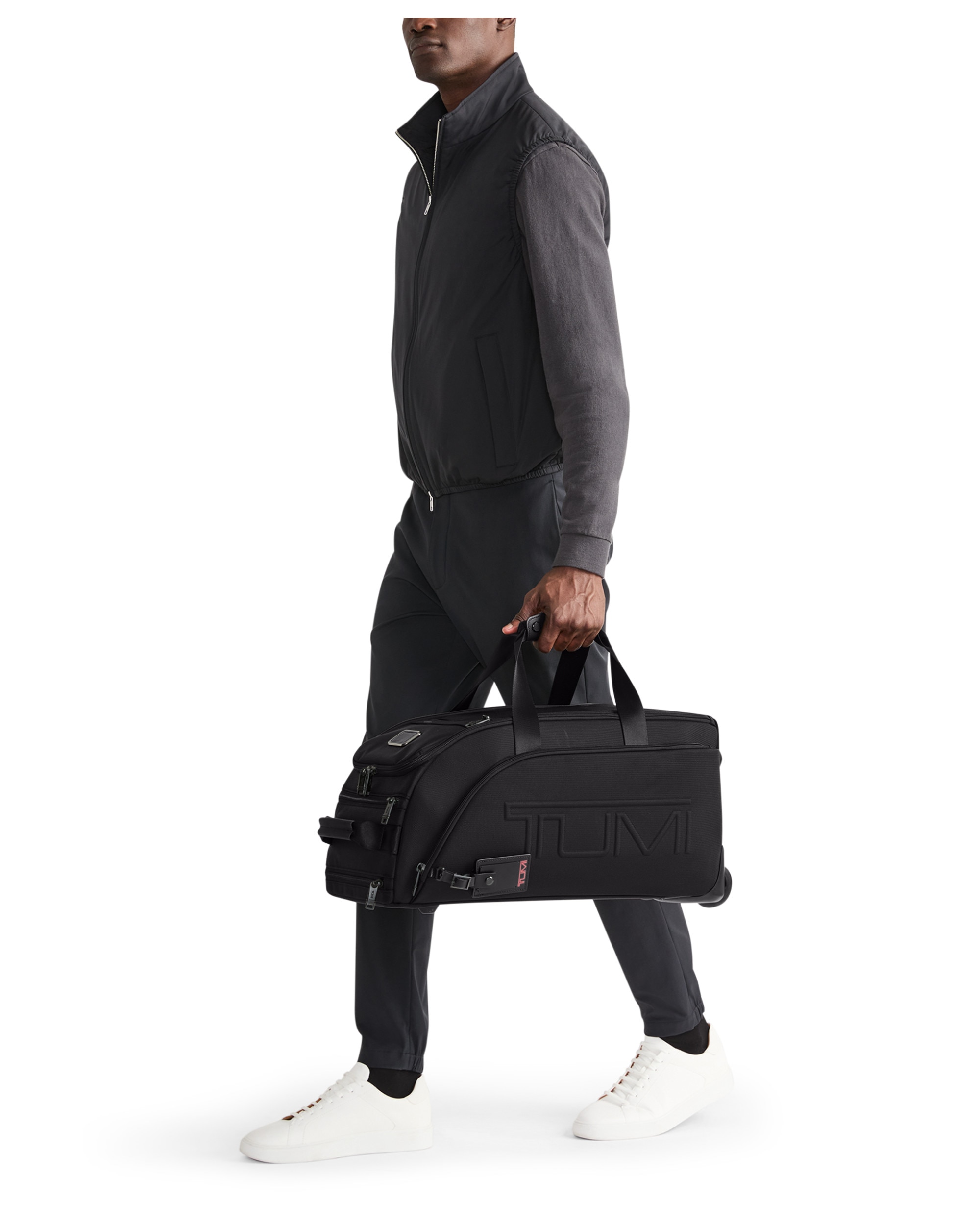 Bolsa de viaje 2 ruedas Alpha 3 blanda con capacidad de 32 litros - Tumi - Negro Negro-5