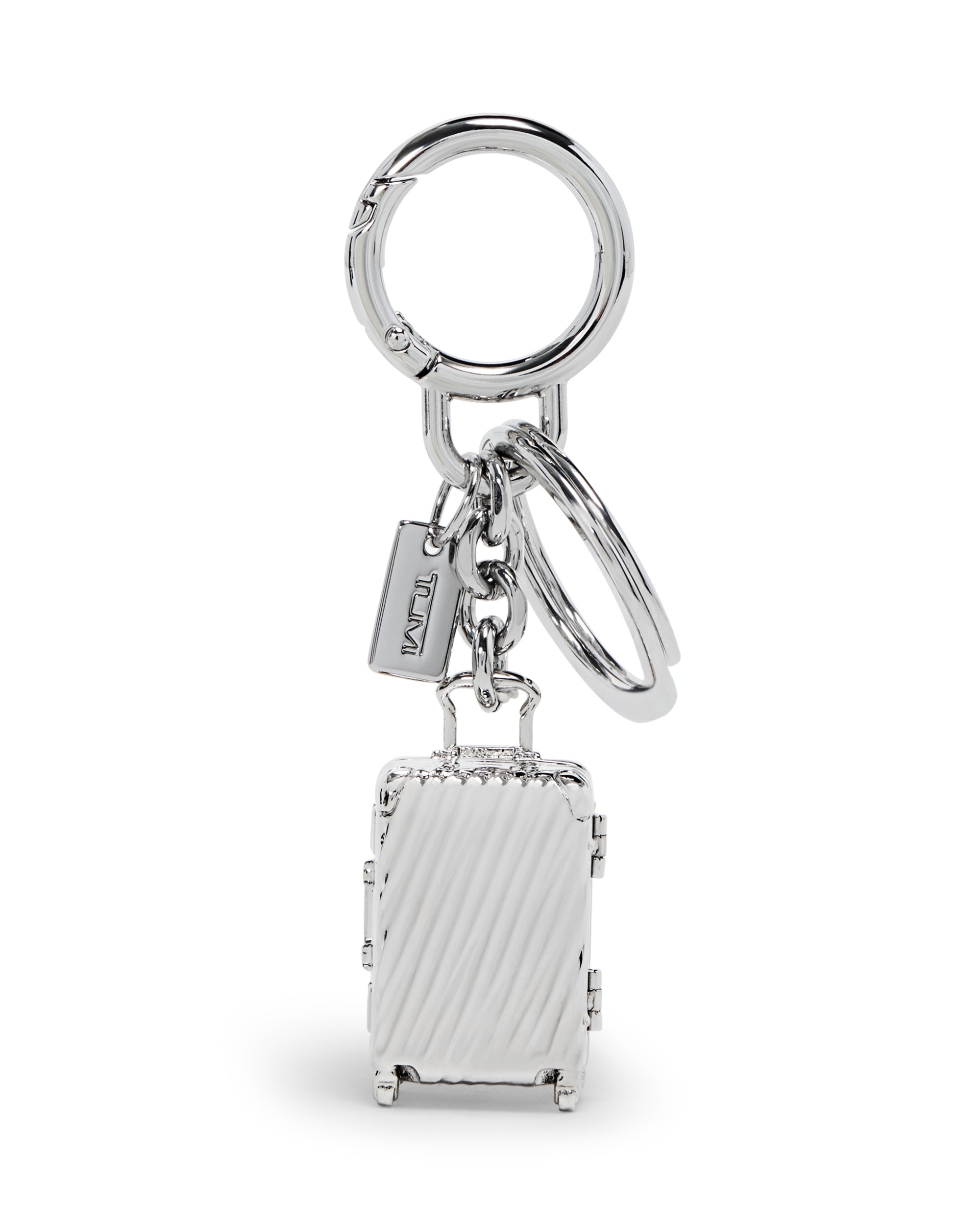 Imagen 0 de Llavero y charm de equipaje de acero Plata