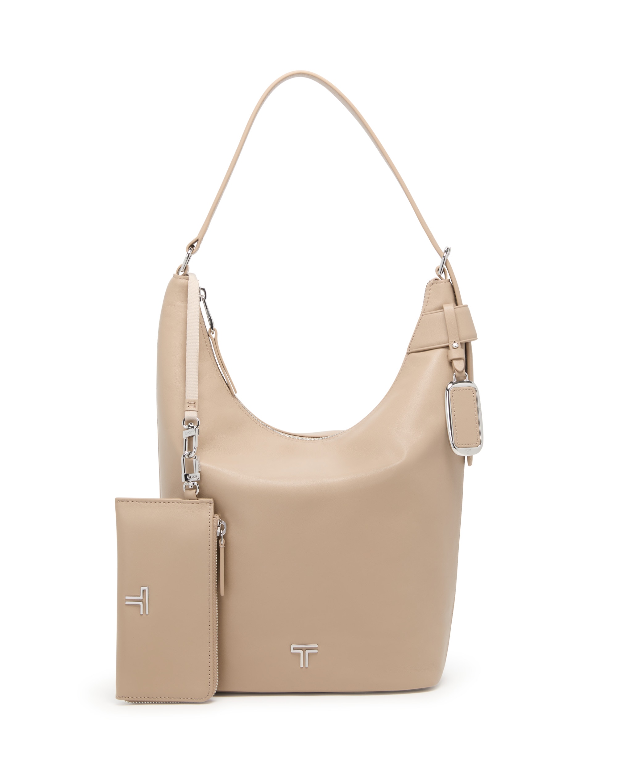 Bolso hobo mediano evora voyageur de piel - Tumi - Salmón Salmón-5