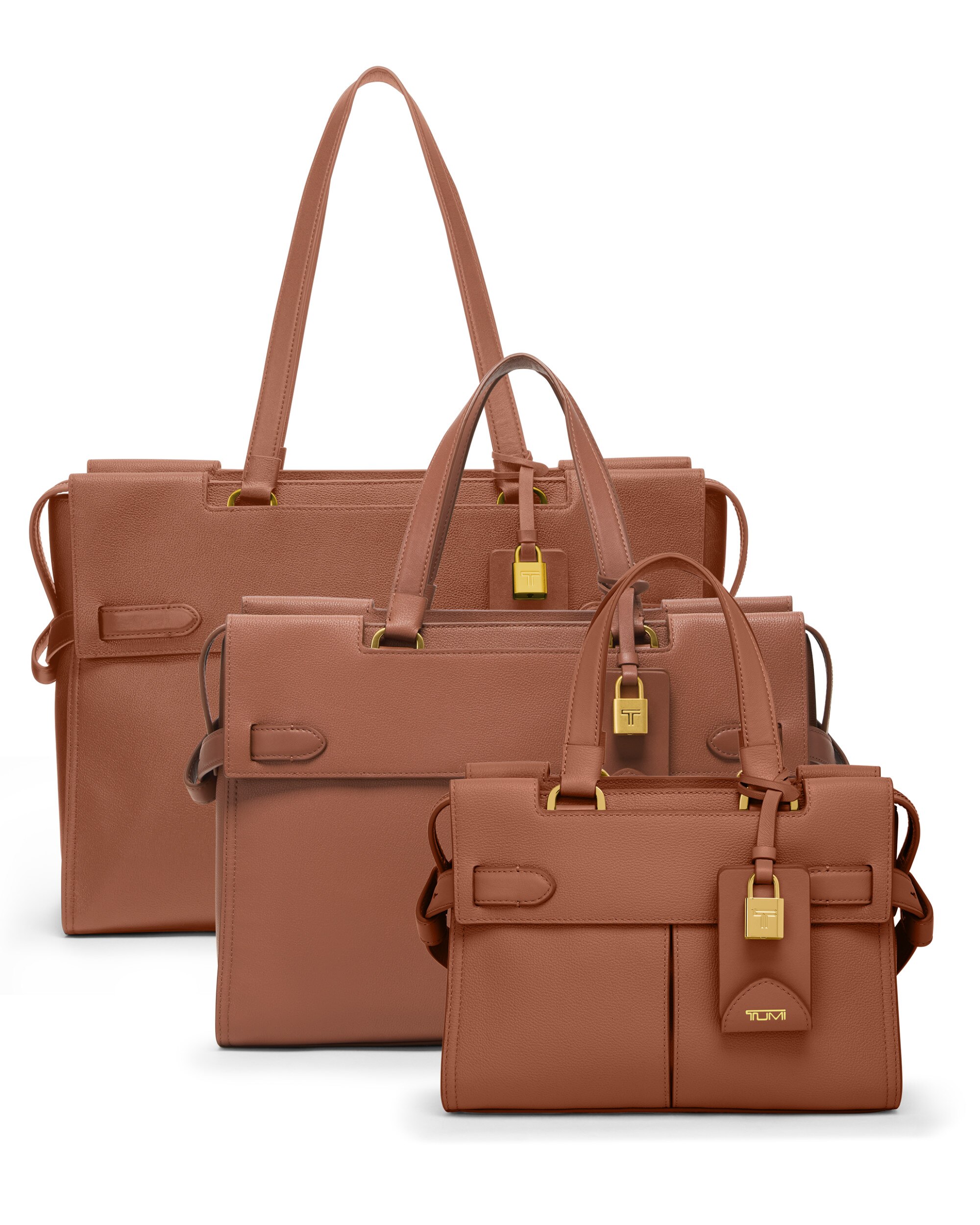 Bolso tote mediano argent de piel - Tumi - Marrón Marrón-4