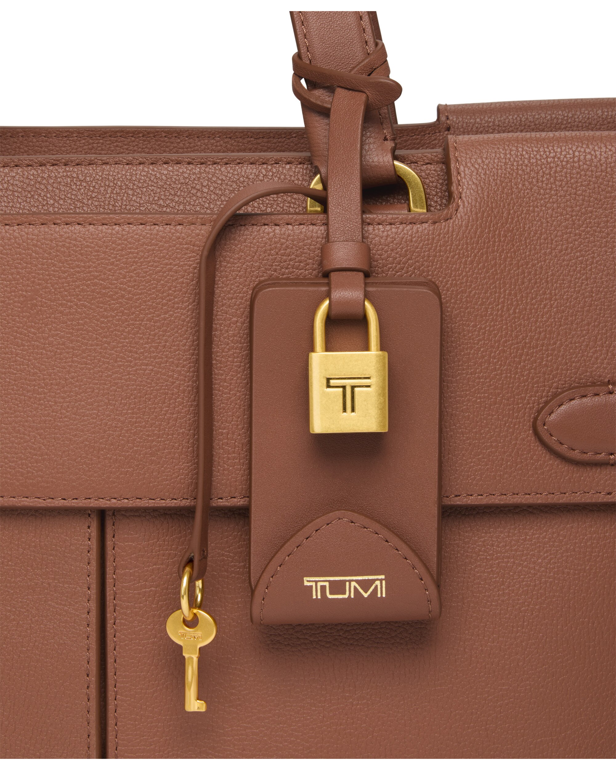 Bolso tote mediano argent de piel - Tumi - Marrón Marrón-3