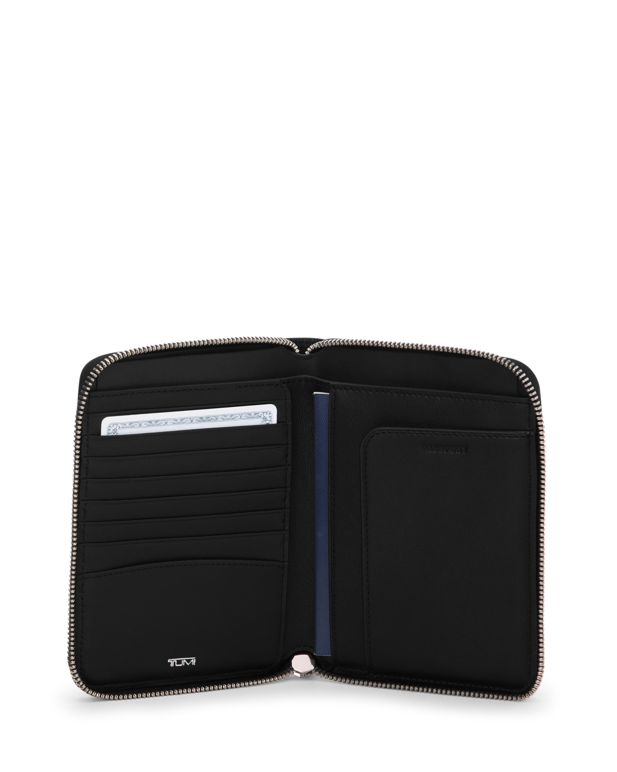 Imagen 2 de Portapasaporte con cremallera belden de piel - Tumi - Negro Negro
