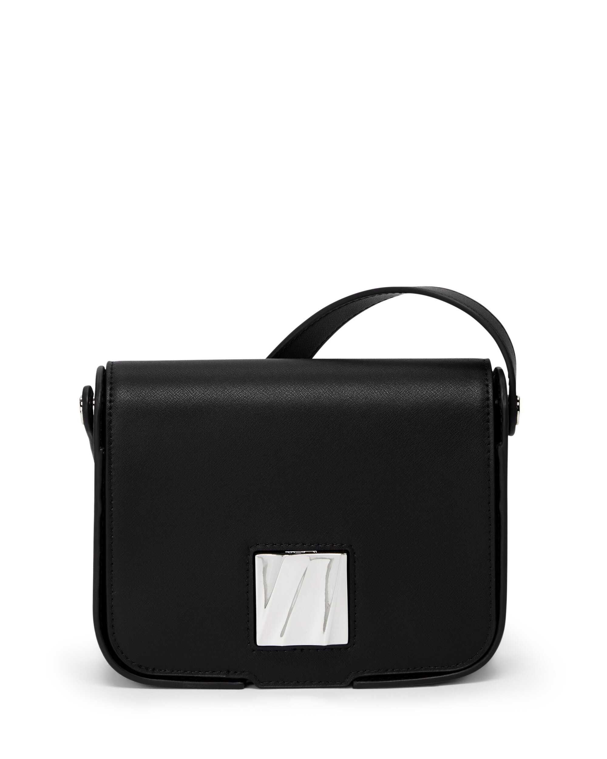 Bolso shoulder pequeño olas de piel - Tumi - Negro Negro-1