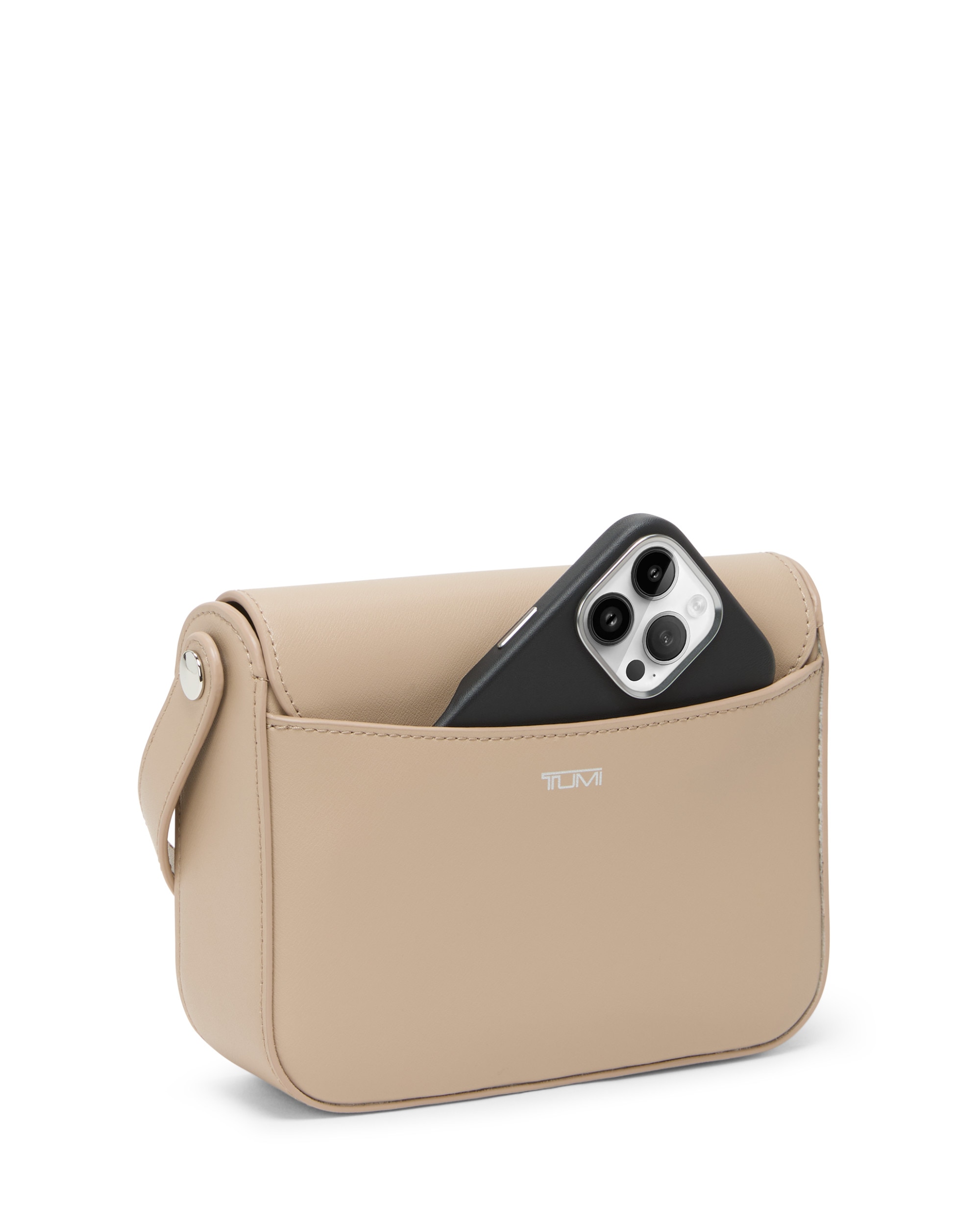 Bolso shoulder pequeño olas de piel - Tumi - Salmón Salmón-3